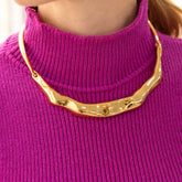 Gargantilha Organic - Banhado a Ouro